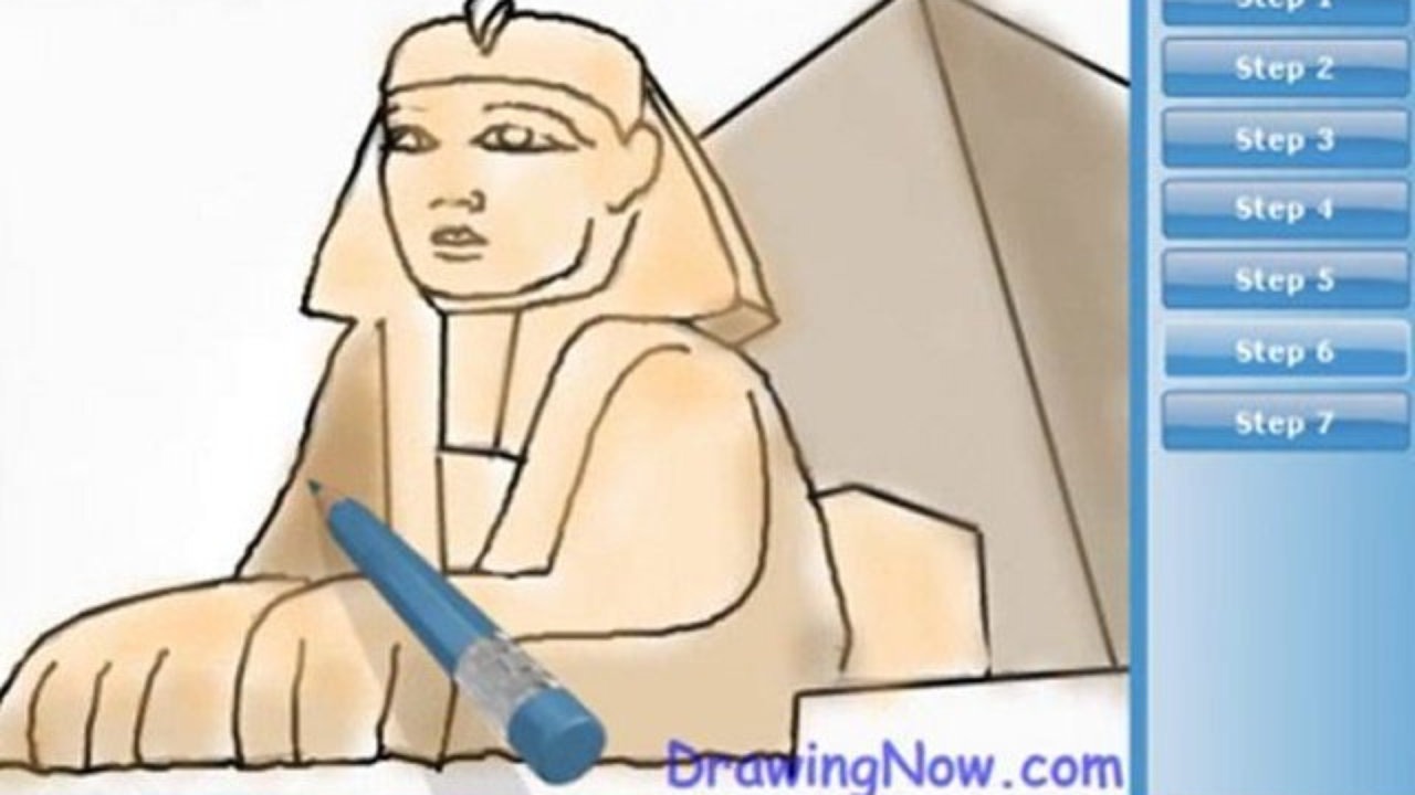 1280x720 How To Draw An Egyptian Sphinx