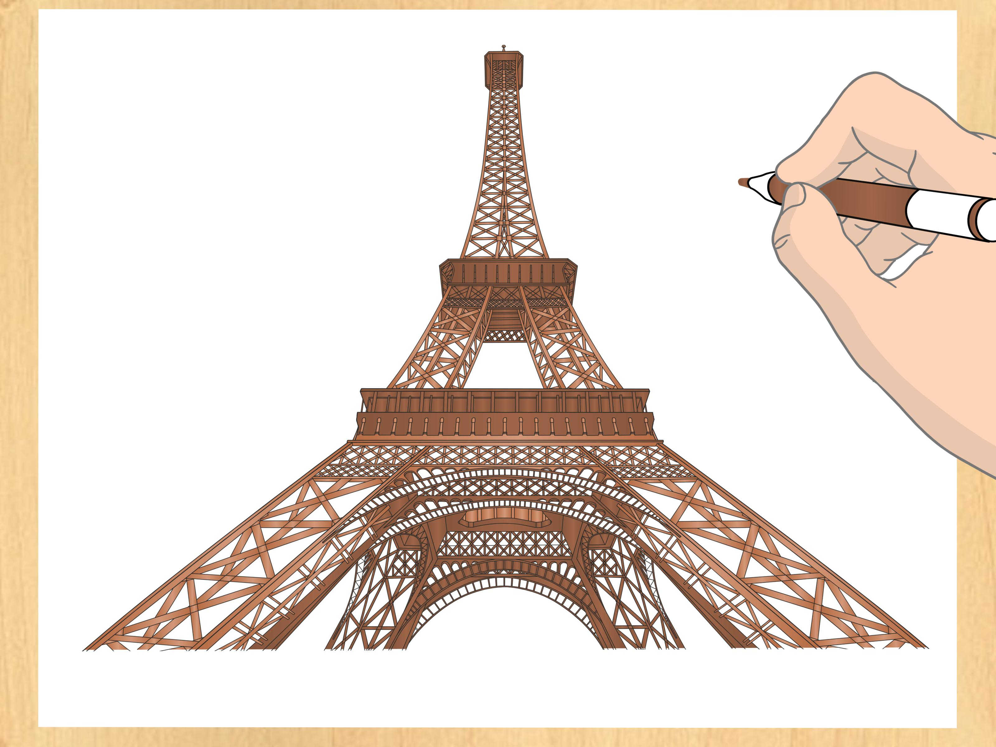 Eiffel Tower 2d Drawing at GetDrawings | Free download