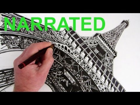 480x360 How To Draw The Eiffel Tower Narrated Step By Step