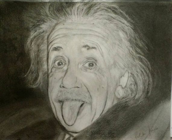 570x466 Albert Einstein Drawing Portrait