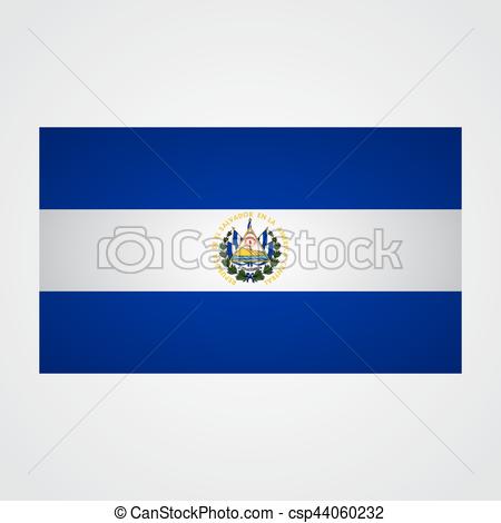 450x470 El Salvador Flag On A Gray Background. Vector Illustration Vectors