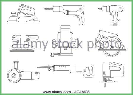 450x320 Best Of Set Of Electrical Work Tools Icons Stock Vector Art