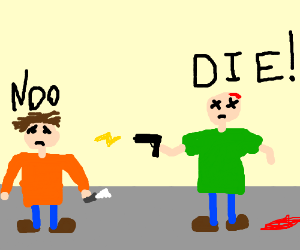 300x250 Dead Guy Shooting A Guy With Electricity