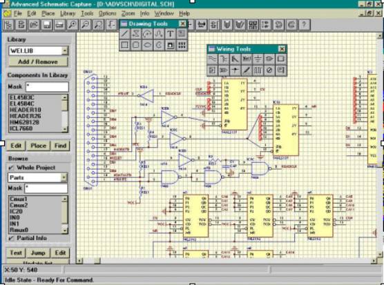 556x413 Free Electronic Circuit Diagramschematic Drawing Software Download