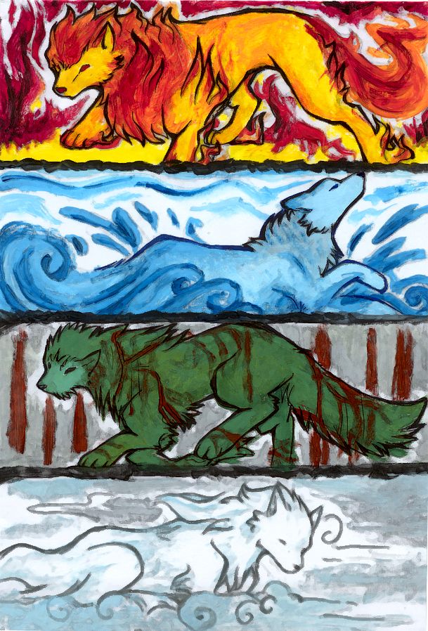 609x898 Element Wolf By Byowt1125 Sketching Ideas Part Two Anime Wolves