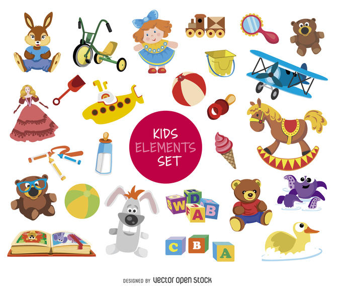 670x570 Kid Element Drawing Set