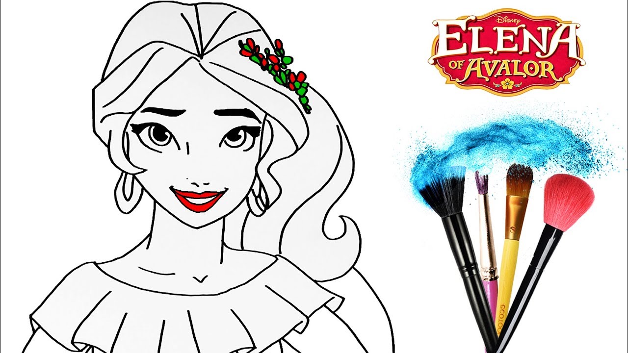 1280x720 How To Draw Amp Color Elena Of Avalor Drawing Disney Princess