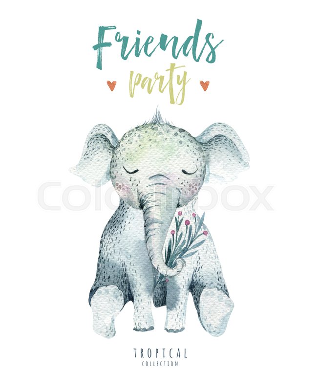 651x800 Baby Animals Nursery Isolated Illustration For Children