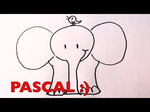 480x360 Draw A Cute Elephant Easy