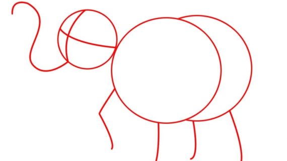 570x320 Easy Elephant Drawing How To Draw An Easy Elephant Step Step