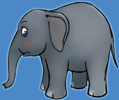 400x334 How To Draw Cartoon Elephants With Easy Steps Drawing Tutorial