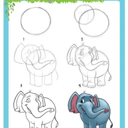 420x420 Learn How To Draw An Elephant! Crazy Cartoons Unit Study