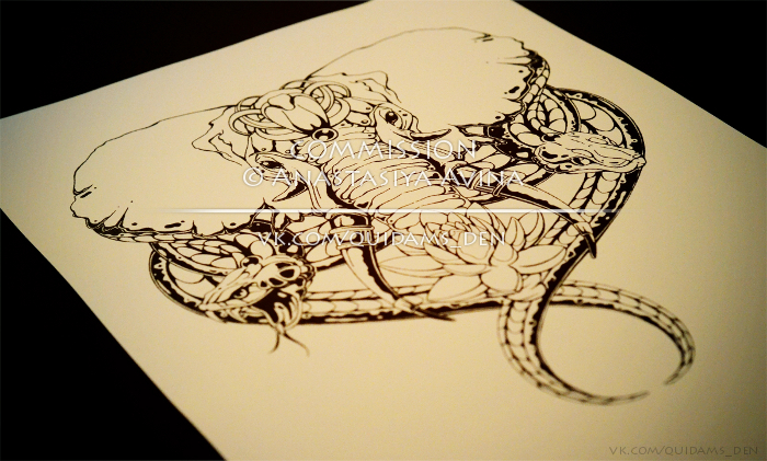 700x421 Elephant's Snakes Fin Commission Sketch By Quidames