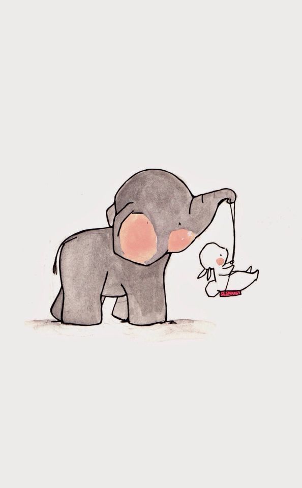 594x960 Image Result For Baby Elephant Looking Back Illustration