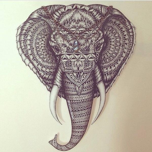 600x600 Skip On Twitter Elephant Head