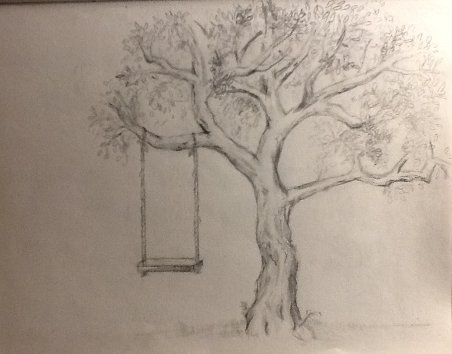911x713 Tree Pencil Drawing By Polka Dot Elephant