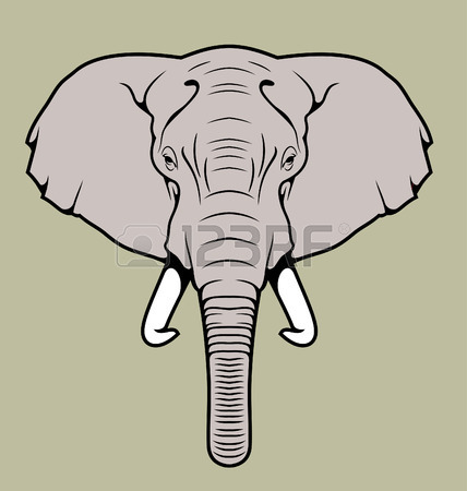 428x450 The Profile Of The African Elephant Royalty Free Cliparts, Vectors