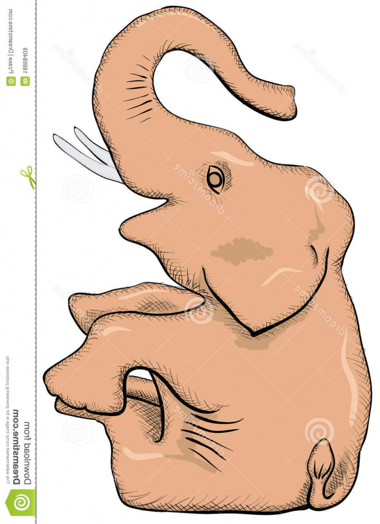 742x1024 Simple Drawing Of An Elephant Vector Simple Drawing Elephant