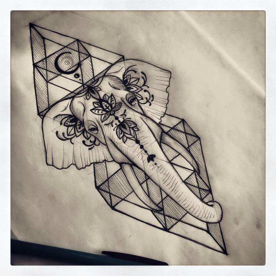 960x960 Elephant Tattoo Middle Back Tattoo Ideas Elephant