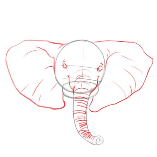 500x500 How To Draw A Baby Elephant 6 Steps (With Pictures)