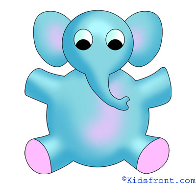 400x375 How To Draw Elephant, How To Draw For Kids, How To Draw Step By