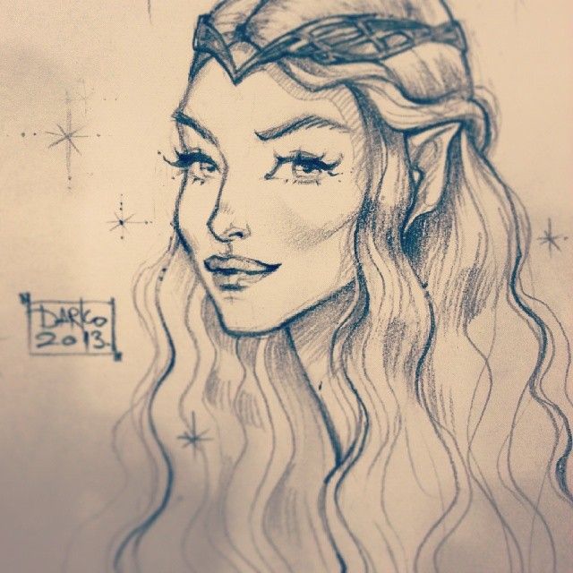 640x640 Elf Drawing Images Drawing Look Beautiful.dolls