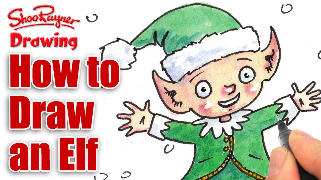 1280x720 How To Draw A Christmas Elf