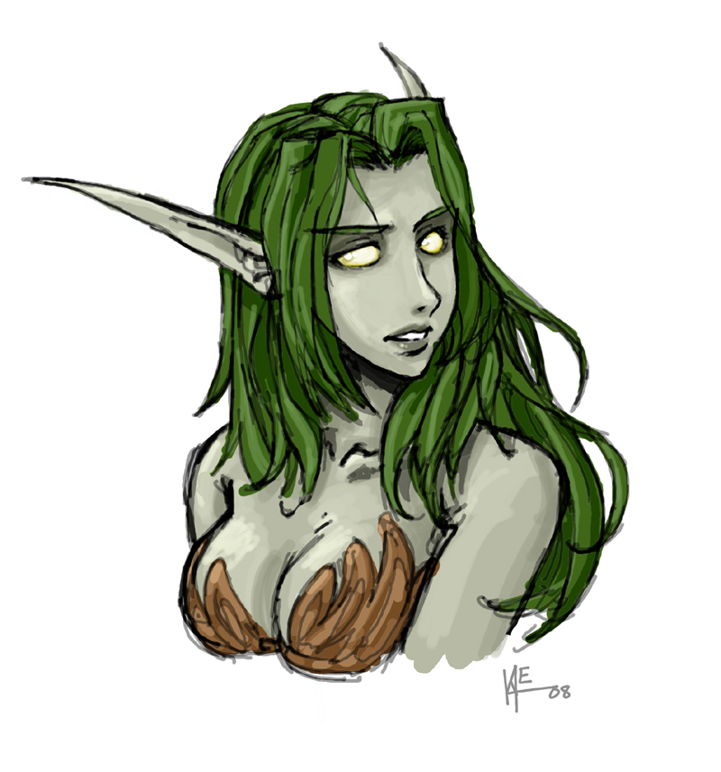 800x857 Night Elf Drawing By Ristymcfist
