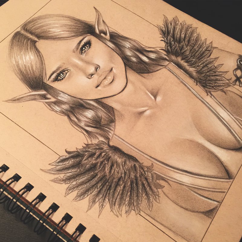 800x800 Elf Girl [Speed Draw] By Megansara