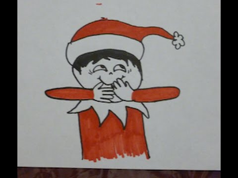 480x360 How To Draw Diy An Elf On The Shelf Laughing