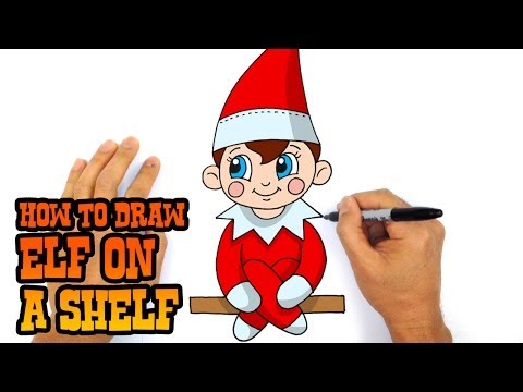 480x360 How To Draw Elf On A Shelf Christmas Art Lesson