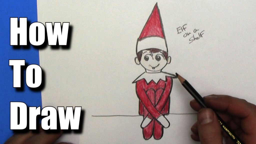 Elf On The Shelf Drawing at GetDrawings | Free download