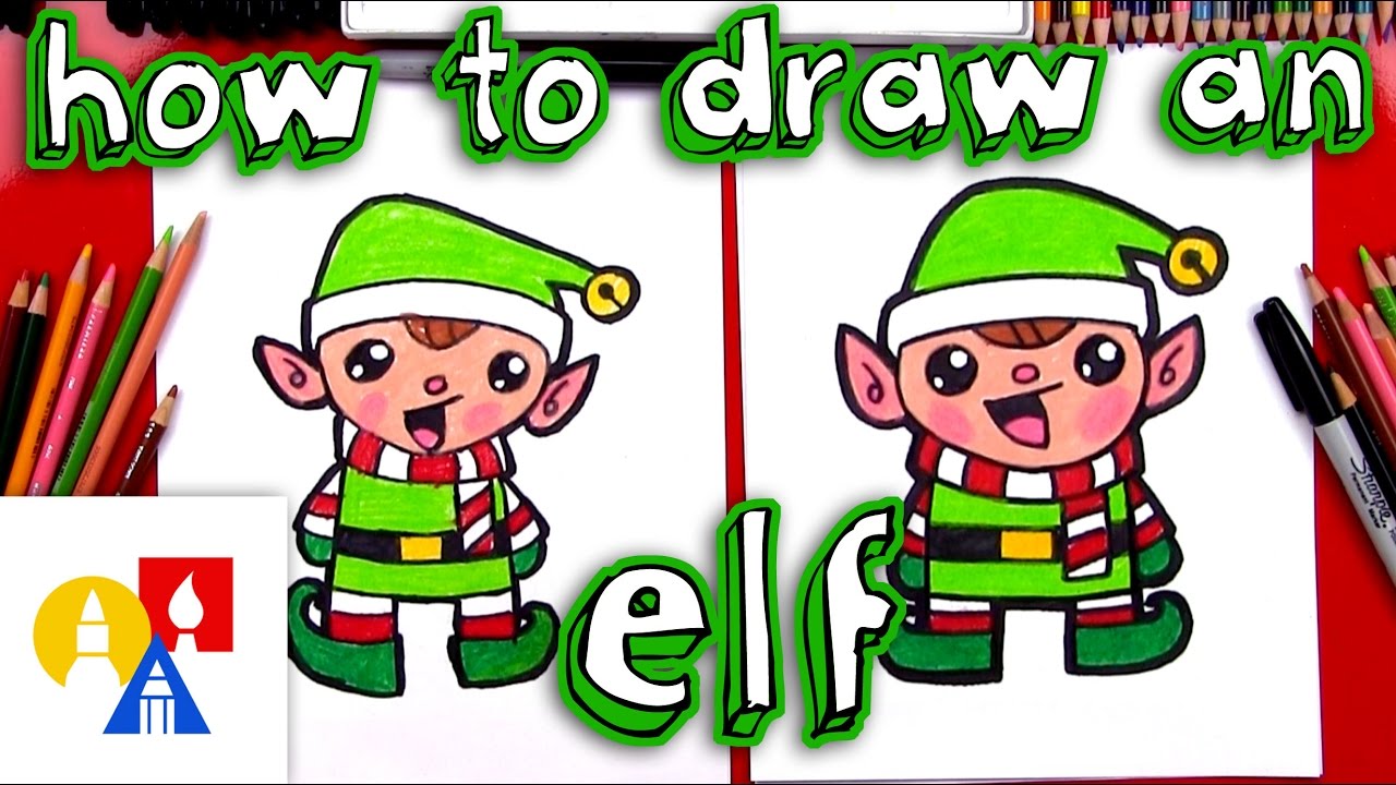 1280x720 How To Draw A Cartoon Christmas Elf