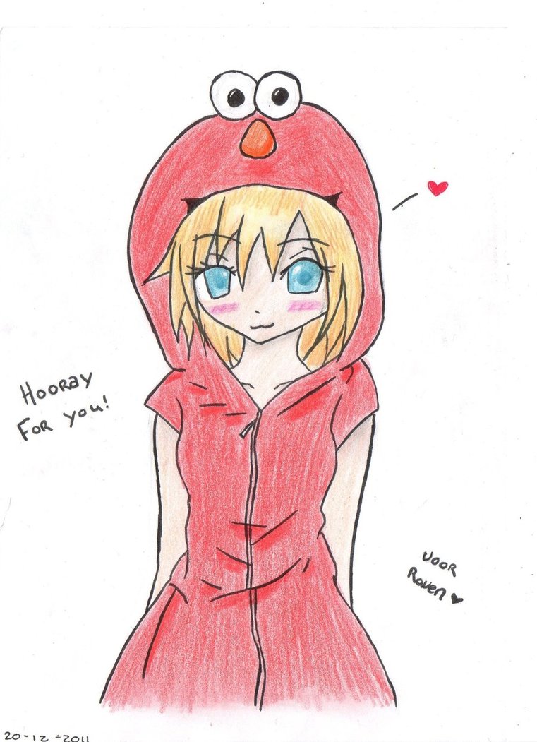 761x1051 Elmo Girl By Linkesammy