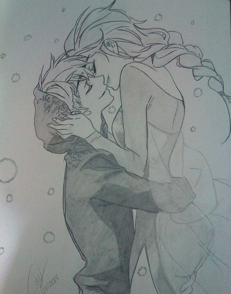 793x1008 Elsa Nok Y Jack Frost By Flxcameleon