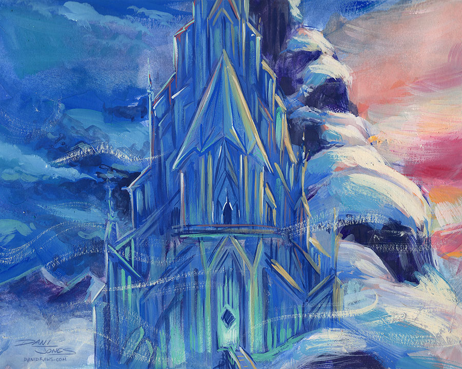 900x720 Frozen Castle By Danidraws