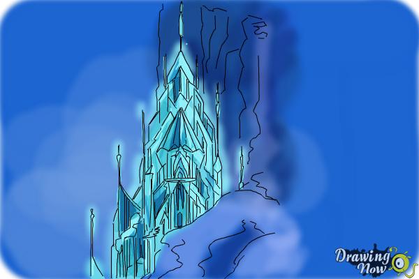 600x400 How To Draw Elsa's Ice Palace, Ice Castle