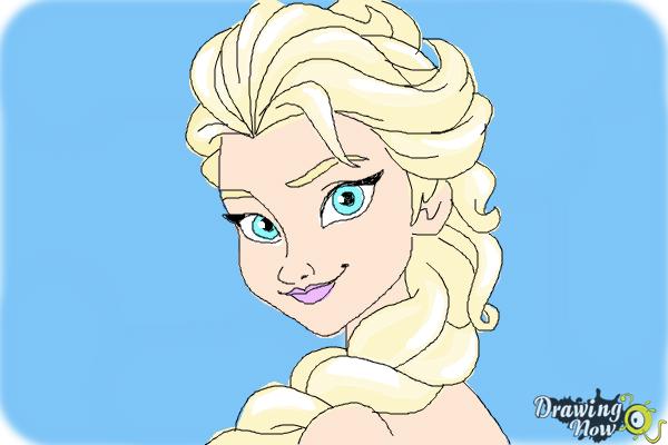 600x400 How To Draw Elsa Step By Step