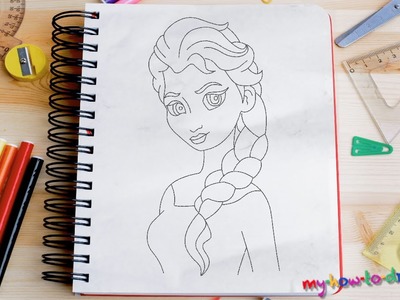 400x300 How To Draw Anna And Elsa From Disneys Frozen Fever With Easy