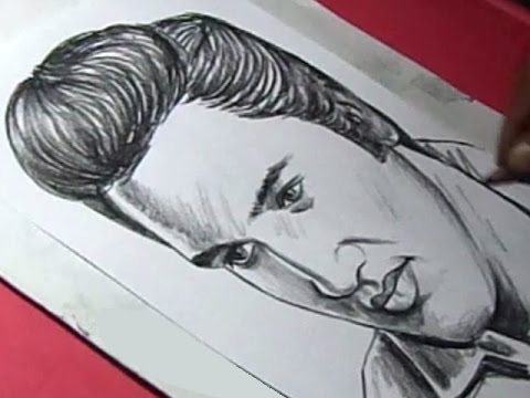 480x360 How To Draw American Singer And Actor Elvis Presley Drawing