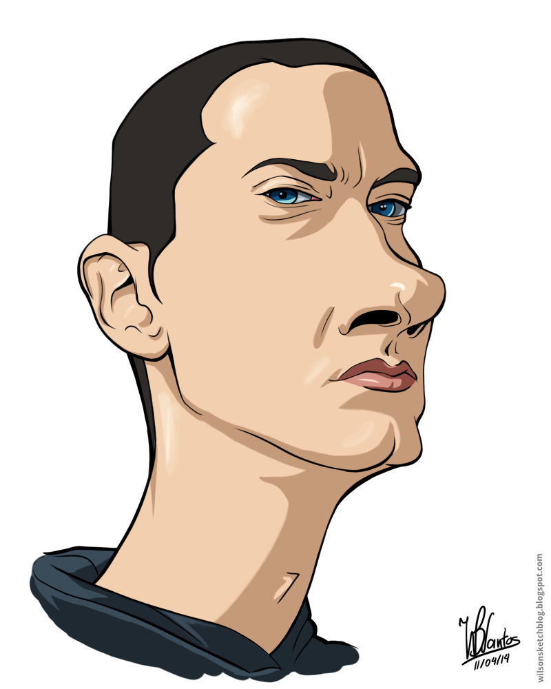 800x1000 Eminem (Cartoon Caricature) By Wilson Santos