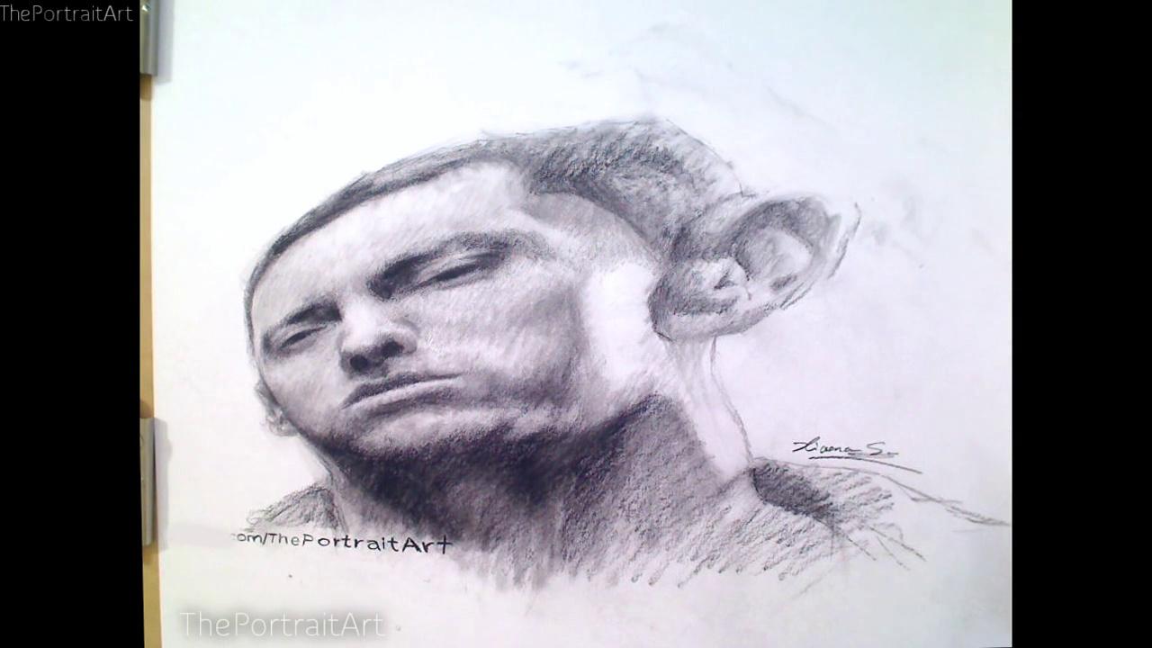 1280x720 3d Anamorphic Illusion Eminem Drawing