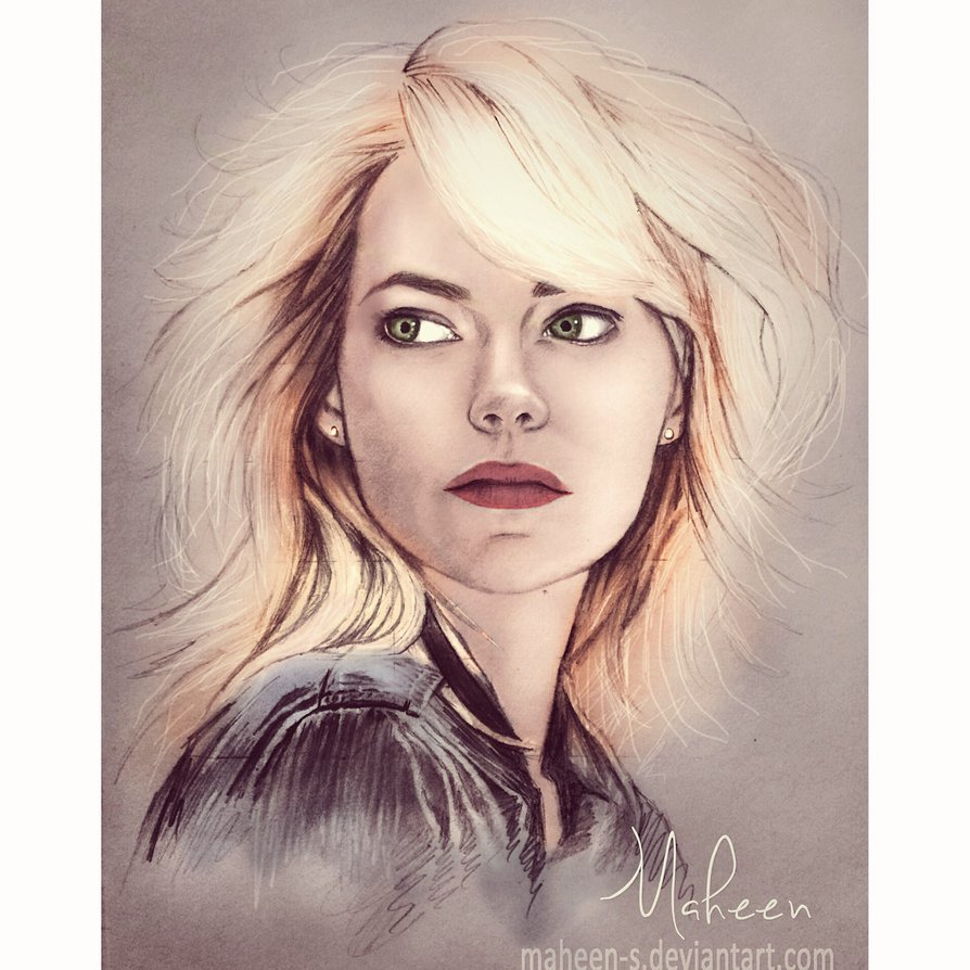 894x894 Emma Stone By Maheen S
