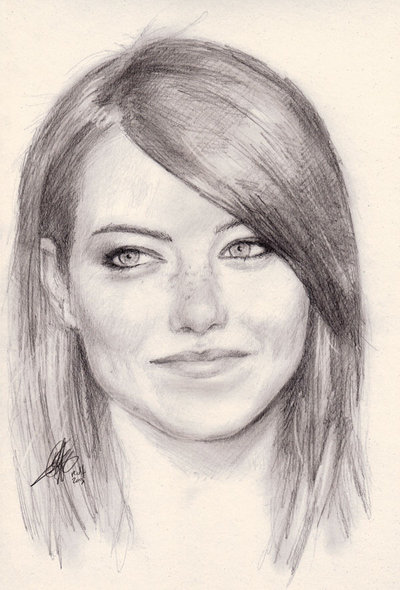 400x590 Emma Stone By Rolfraven