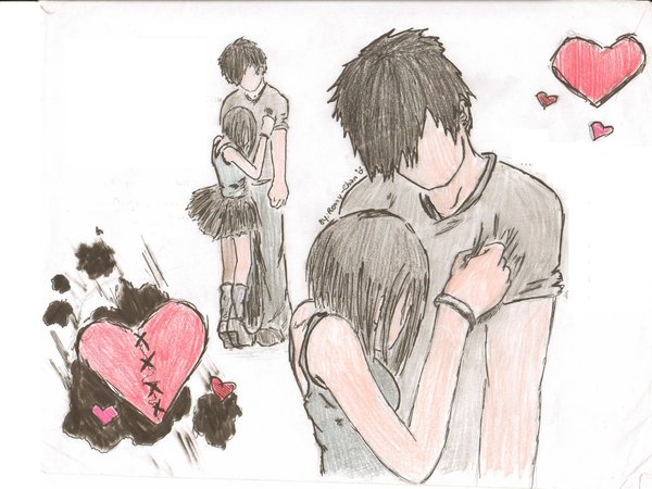600x450 Emo Couple Again By Renayameamaya