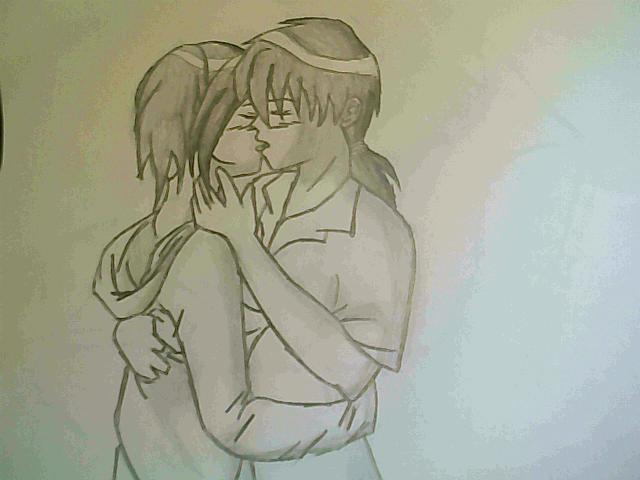 640x480 Emo Couple Kissing By Xxdaxiexx