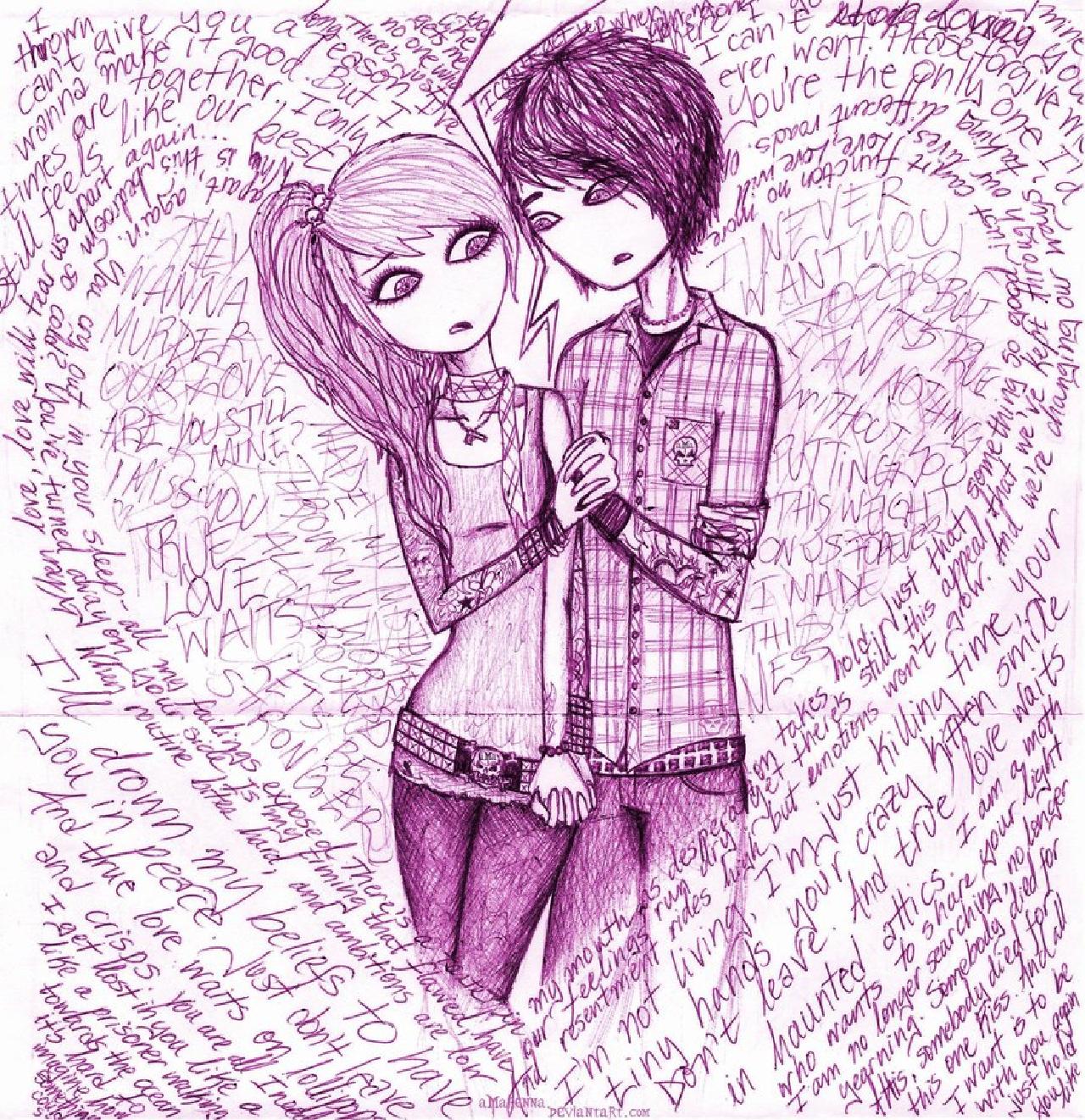 1280x1322 Emo Love Images And Wallpaper