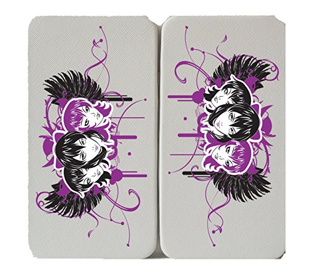 617x543 Anime Style Cartoon Of Three Emo Girl Heads W Wings