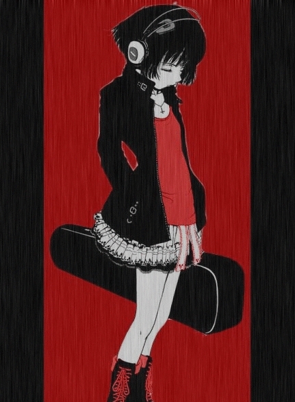 431x587 Anime Emo Girl By Oliviahereee