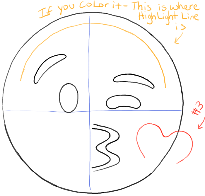 700x669 How To Draw Kissing Heart Emoji Face With Easy Steps Drawing